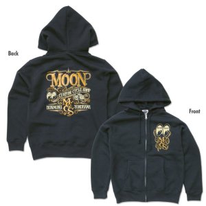 画像4: MOON Custom Cycle Shop ジップ フーディー