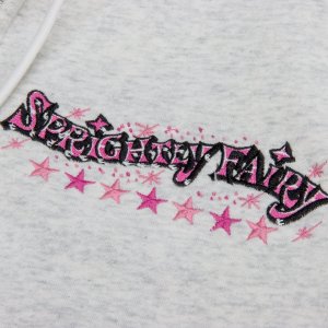画像6: Sprightly Fairy Embroidery ジップ フーディー
