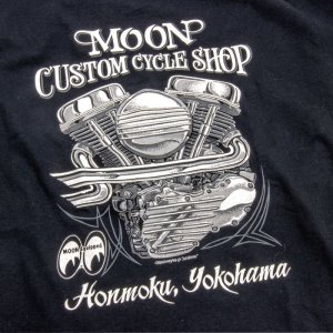 画像6: MOON Custom Cycle Shop パンヘッド Tシャツ