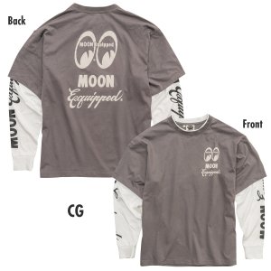 画像7: MOON Equipped レイヤード ロングスリーブ Tシャツ