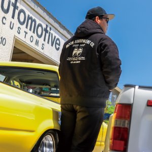 画像2: 【30%OFF】MOON Equipment Co. Speed Shop ダック ジップ フーディー