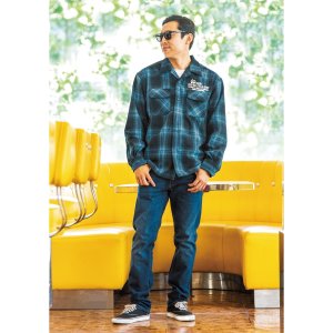 画像2: 【30% OFF!!】MOON Custom Cycle Shop ウール チェック シャツ