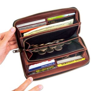 画像10: MOON Classic レザー ジップ ウォレット