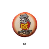 Rat Fink カンバッジ グレー ラットフィンク