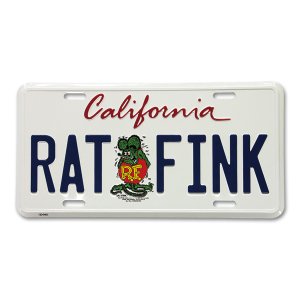 画像1: Rat Fink カリフォルニア プレート