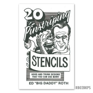 画像1: ED ROTH BOOK - 20 PINSTRIPING STENCILS
