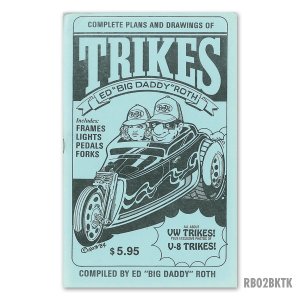 画像1: ED ROTH BOOK - TRIKES (HOW TO BUILD TRIKES! V8 & VW)
