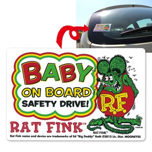 画像1: Rat Fink Baby on Board Sticker