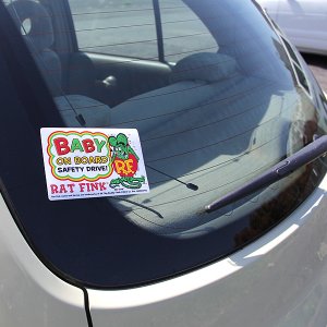 画像2: Rat Fink Baby on Board Sticker