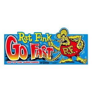 画像2: Rat Fink バンパー ステッカー Go Fast