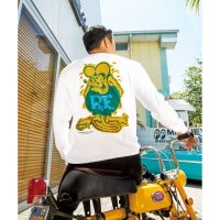 Rat Fink Contrast Color ロングスリーブ Tシャツ