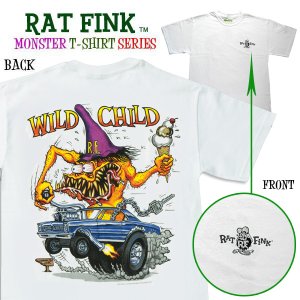 画像1: ラット フィンク モンスター Tシャツ "Wild Child"