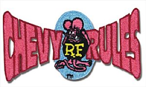 画像1: Rat Fink シェビールールズ パッチ