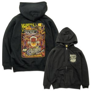 画像1: MOON Signs & Pinstriping Studio ジップ フーディー