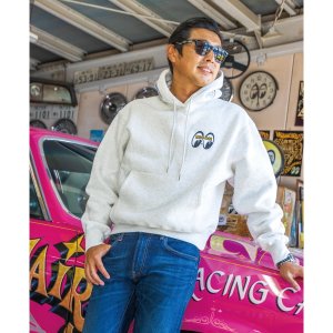 画像2: ピンストライプ エンブロイダリー プルオーバー フーディー