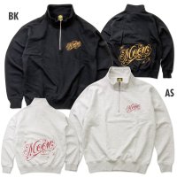 MOON Modern Script Logo ハーフジップ スウェットシャツ
