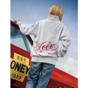 画像2: MOON Modern Script Logo ハーフジップ スウェットシャツ