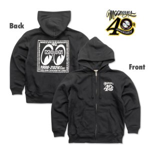 画像1: 【通販限定/11月上旬お届け予定】MOONEYES 40th Anniv. Square Logo ジップ フーディー