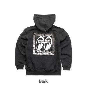 画像3: 【通販限定/11月上旬お届け予定】MOONEYES 40th Anniv. Square Logo ジップ フーディー