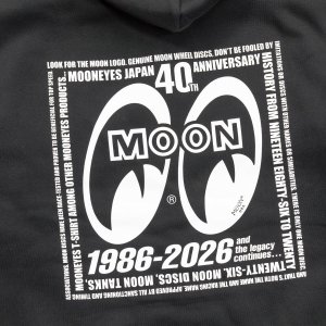 画像5: 【通販限定/11月上旬お届け予定】MOONEYES 40th Anniv. Square Logo ジップ フーディー