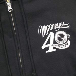 画像6: 【通販限定/11月上旬お届け予定】MOONEYES 40th Anniv. Square Logo ジップ フーディー