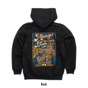 画像2: MOON Sign & Pinstriping Studio 26 ジップ フーディー