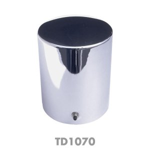 画像1: クローム オイル フィルター カバー (H)4 9/32インチ×(D)3 11/16インチ