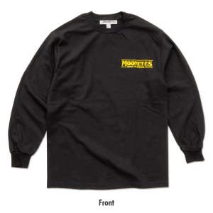 画像5: MOON Big Eyeshape ロングスリーブ Tシャツ ブラック/イエロー