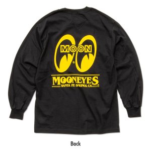 画像4: MOON Big Eyeshape ロングスリーブ Tシャツ ブラック/イエロー