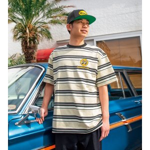 画像2: MOON マルチ ストライプ エンブロイダリー Tシャツ