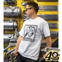 MOONEYES 40th Anniv. Square Logo Tシャツ