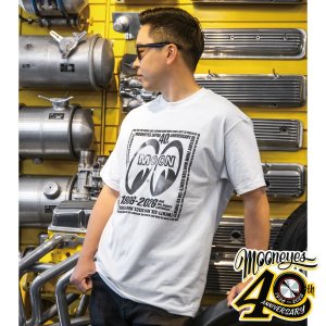 画像1: MOONEYES 40th Anniv. Square Logo Tシャツ