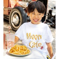 キッズ MOON Cafe フレンチ フライ フォト Tシャツ