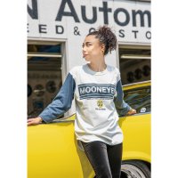 MOONEYES ストライプ ロゴ ベースボール Tシャツ