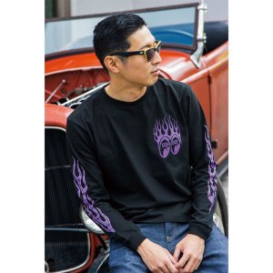 画像2: MOONEYES Hot Rodding ロングスリーブ Tシャツ