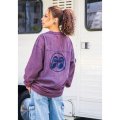 *MOON ストーン ウォッシュ フットボール ロングスリーブ Tシャツ