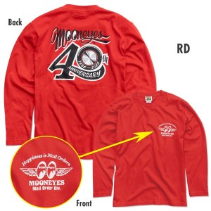 画像13: 【通販限定/9月末お届け予定】MOONEYES 40th Anniv. Disc ロングスリーブ Tシャツ