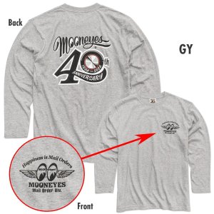 画像14: 【通販限定/9月末お届け予定】MOONEYES 40th Anniv. Disc ロングスリーブ Tシャツ