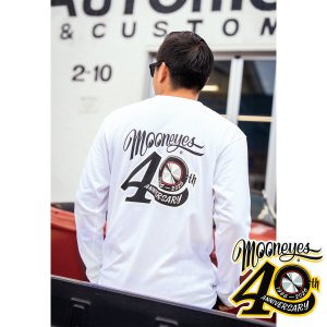 画像6: 【通販限定/9月末お届け予定】MOONEYES 40th Anniv. Disc ロングスリーブ Tシャツ