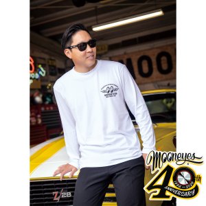 画像7: 【通販限定/9月末お届け予定】MOONEYES 40th Anniv. Disc ロングスリーブ Tシャツ