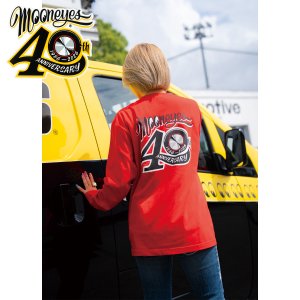 画像2: 【通販限定/9月末お届け予定】MOONEYES 40th Anniv. Disc ロングスリーブ Tシャツ