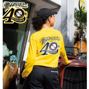 画像4: 【通販限定/9月末お届け予定】MOONEYES 40th Anniv. Disc ロングスリーブ Tシャツ