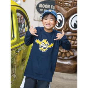 画像1: キッズ SHAKA with MOON ロングスリーブ T シャツ
