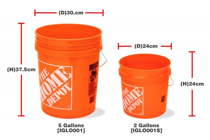 HOME DEPOT バケツ 2ガロン(7.57L)