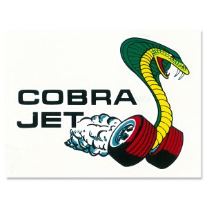 画像: HOT ROD ノスタルジック ステッカー COBRA JET ウィンドー デカール