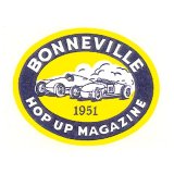 画像: ホットロッド ステッカー 1951 BONNEVILLE HOP UP MAGAZINE ステッカー