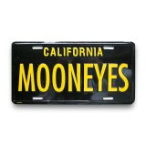 画像: MOONEYES カリフォルニア ライセンス プレート ブラック