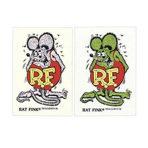 画像: Rat Fink Made in USA ステッカー 9×5.7cm