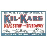 画像: ホットロッド ステッカー  KIL-KARE DRAGSTRIP and SPEEDWAY ステッカー
