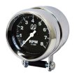 画像2: MOON Mini Tachometer Black 8000rpm (2)